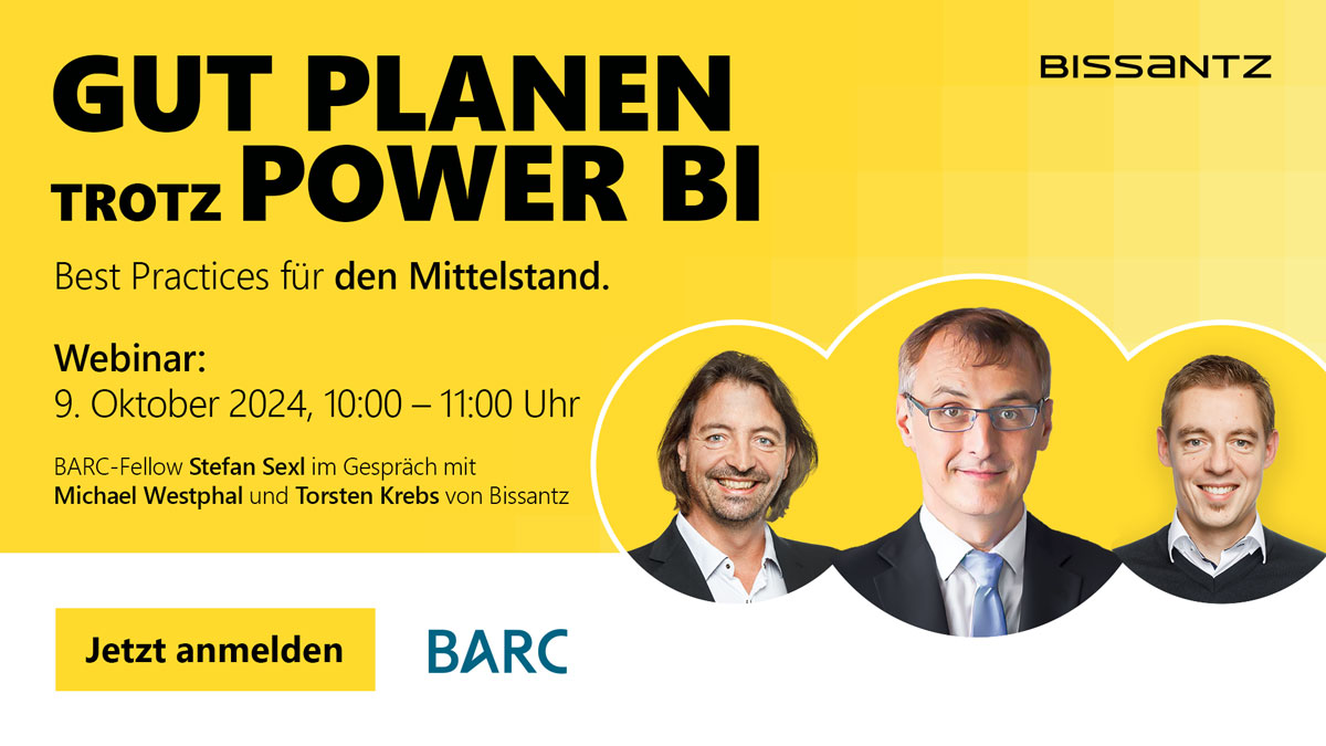 Konverse-Webinar: Gut planen trotz Power BI – Best Practices für den Mittelstand