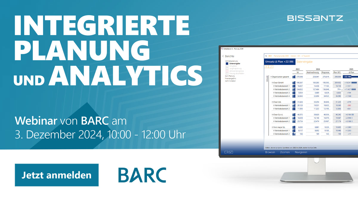 BARC-Webinar: Integrierte Planung und Analytics